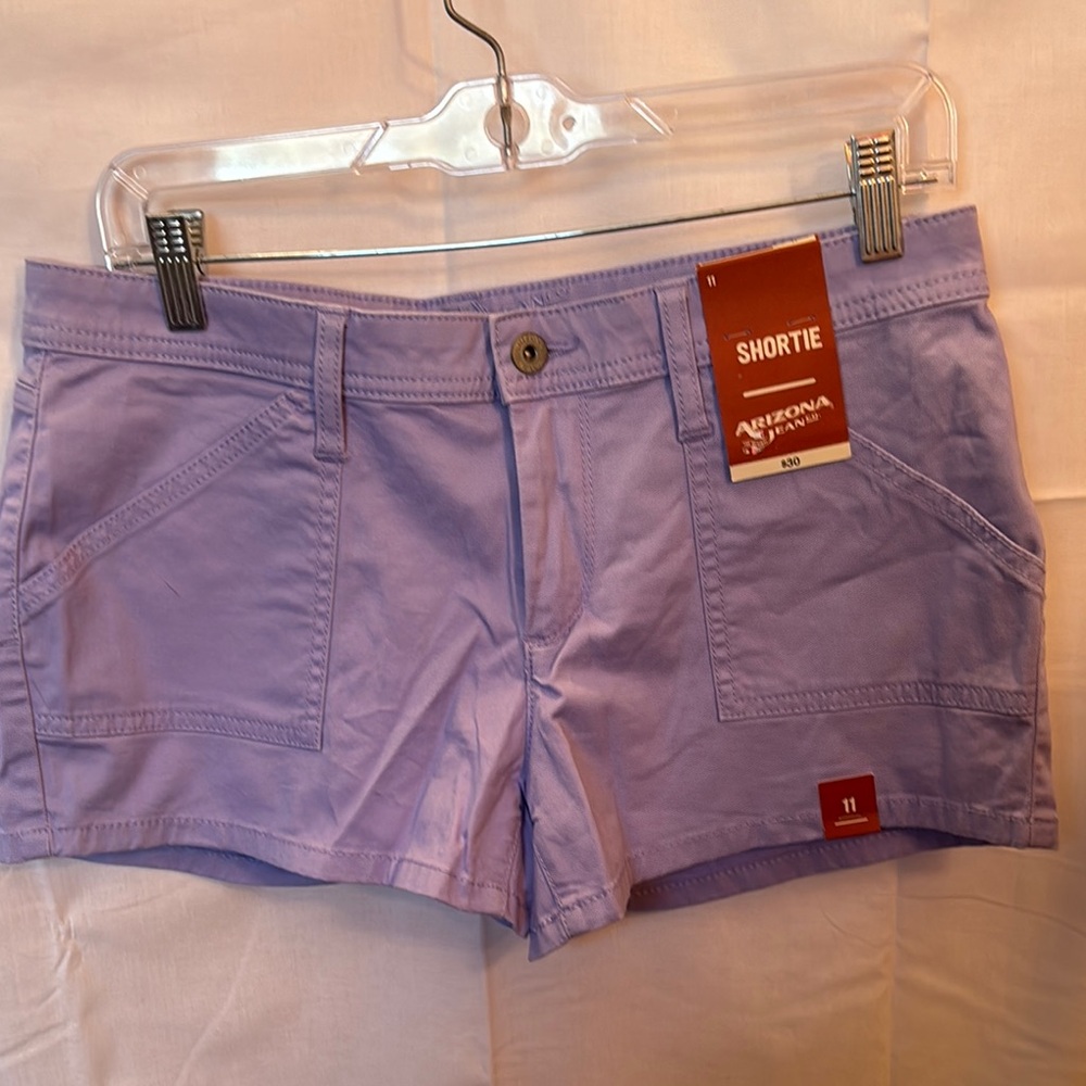 Arizona Jean Co. Lavender Shortie Jeans - Picture 2 of 5